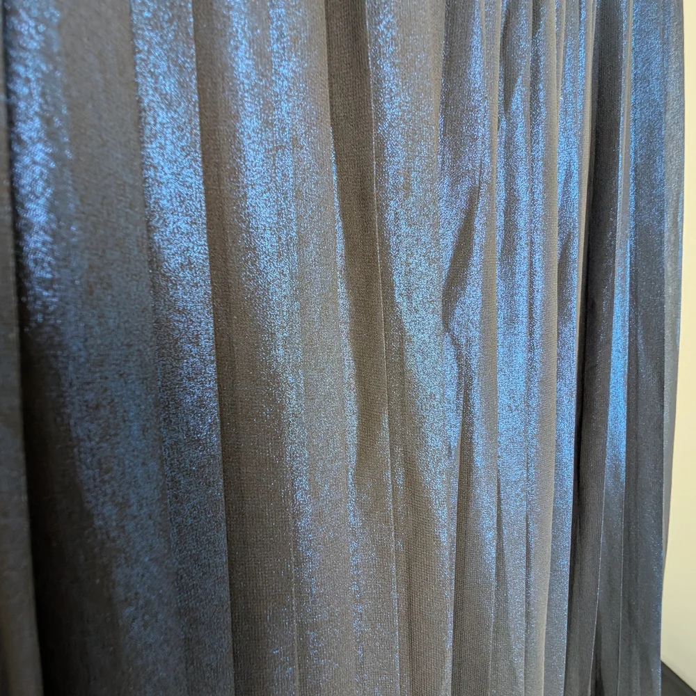 Sparkly Blue Pleated Skirt By hush UK8/US4 - Picture 6 of 9